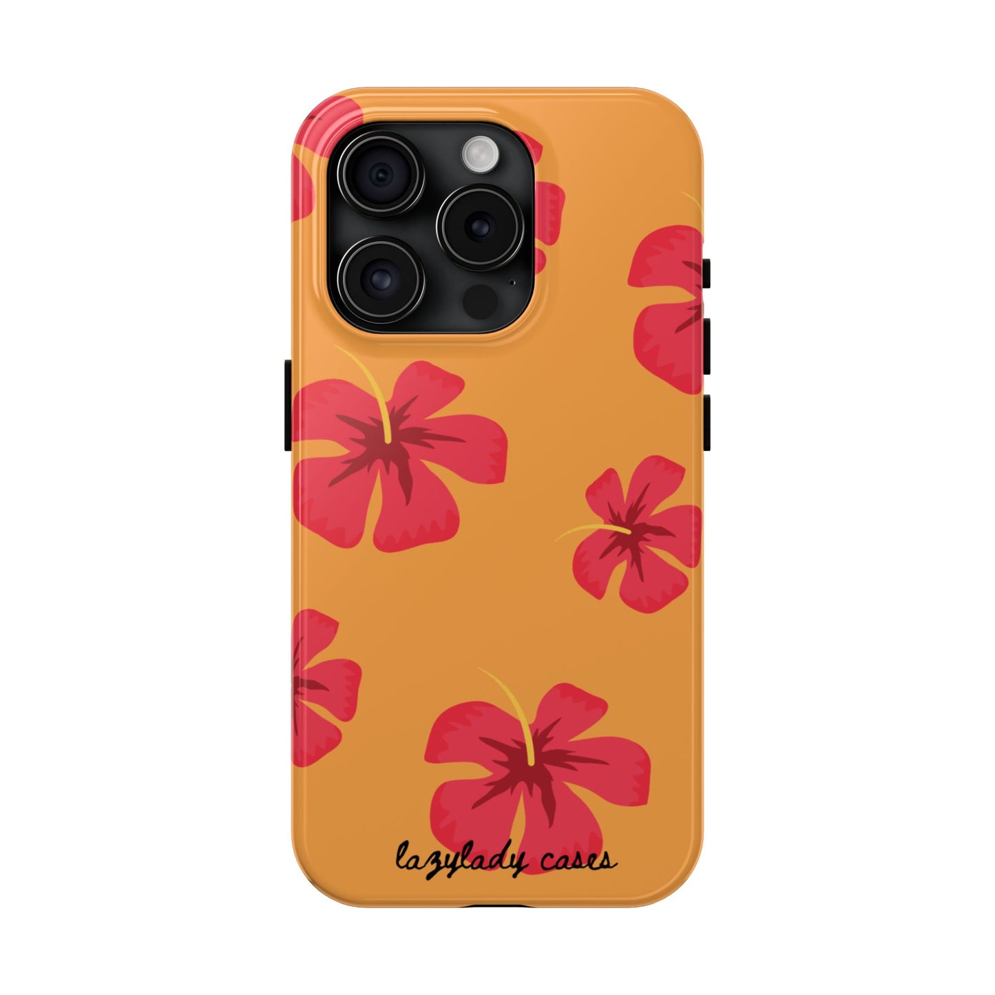 Tough Floral Phone Case - Vibrant Hibiscus Design for Summer Fun