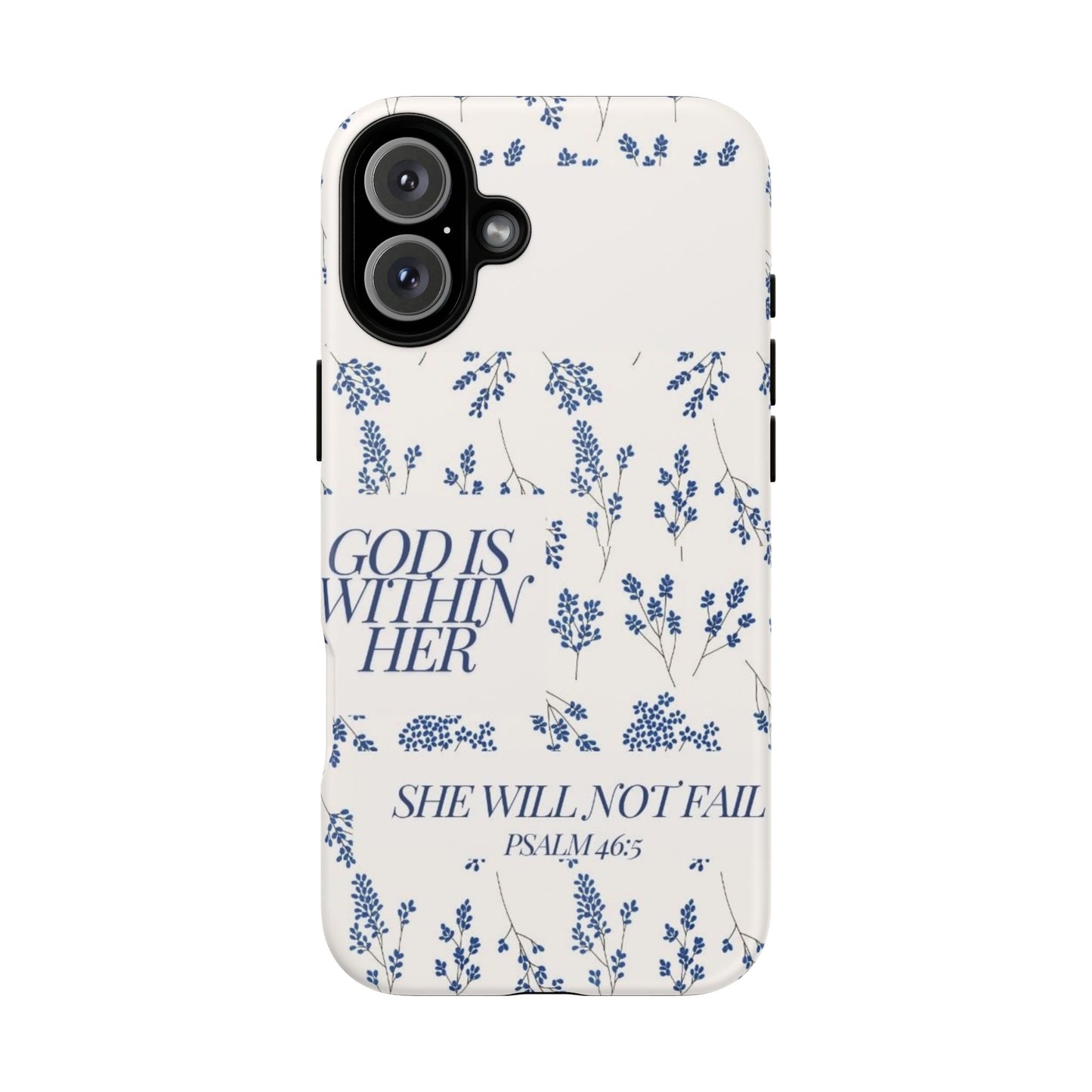 Within Her Cases - Floral Phone Case with Inspirational Quote, Motivational Gifts for Her, Bible Verse Design, Durable Case for iPhone, [...]