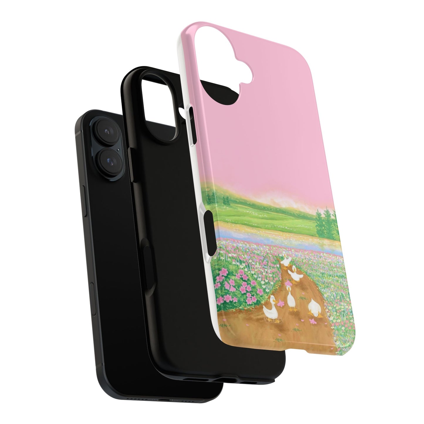Pastel Floral Phone Case, Tough Cases for Nature Lovers, Cute Phone Accessories, Spring Gifts, Unique Mobile Covers