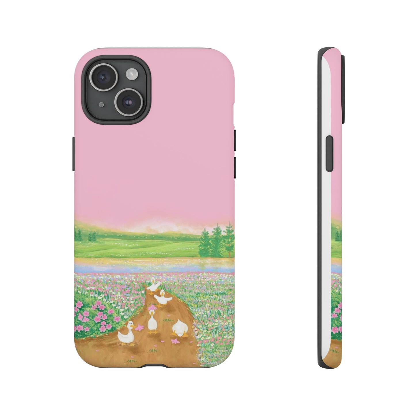 Pastel Floral Phone Case, Tough Cases for Nature Lovers, Cute Phone Accessories, Spring Gifts, Unique Mobile Covers