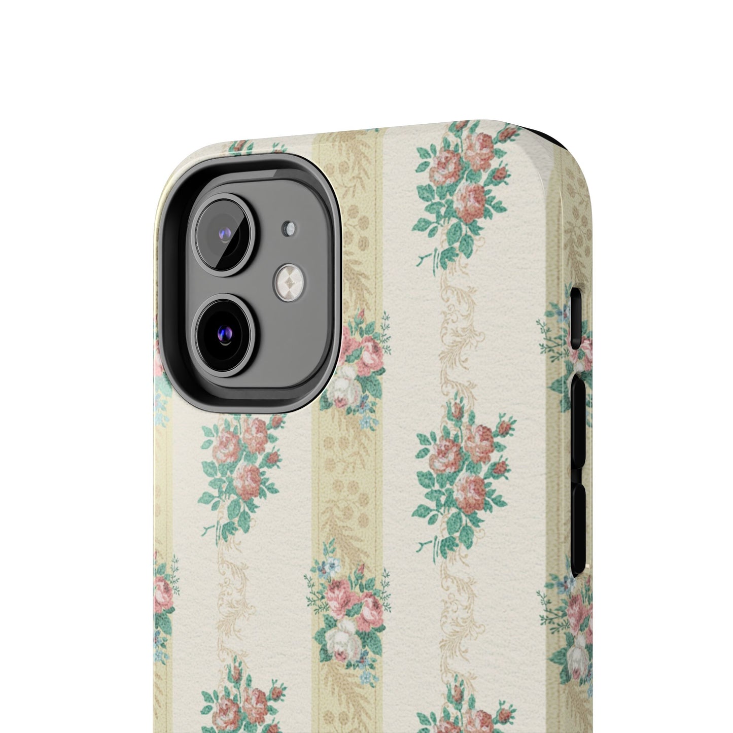 Elegant Floral Tough Phone Case - Vintage Inspired Design
