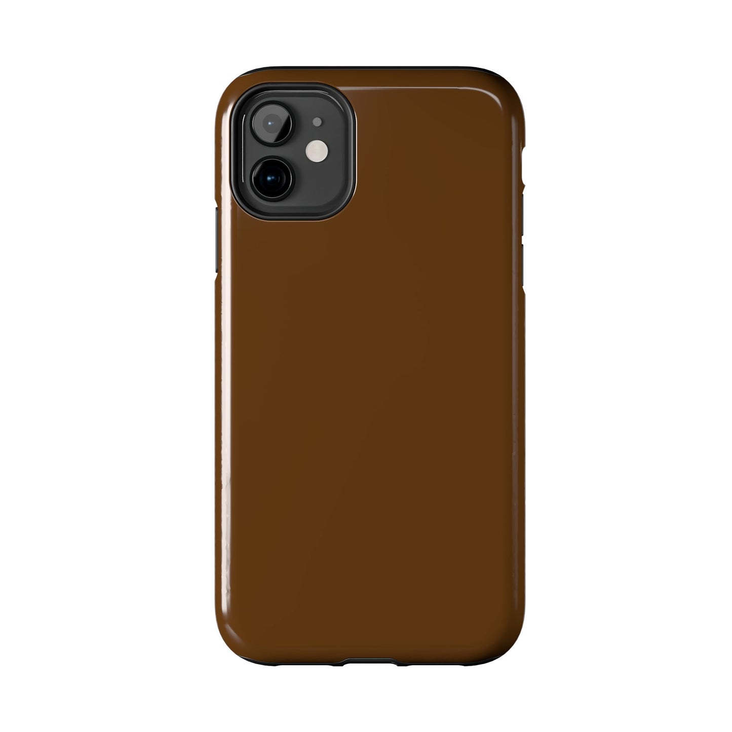 Brown Tough Phone Case — Rugged Shockproof iPhone Cover