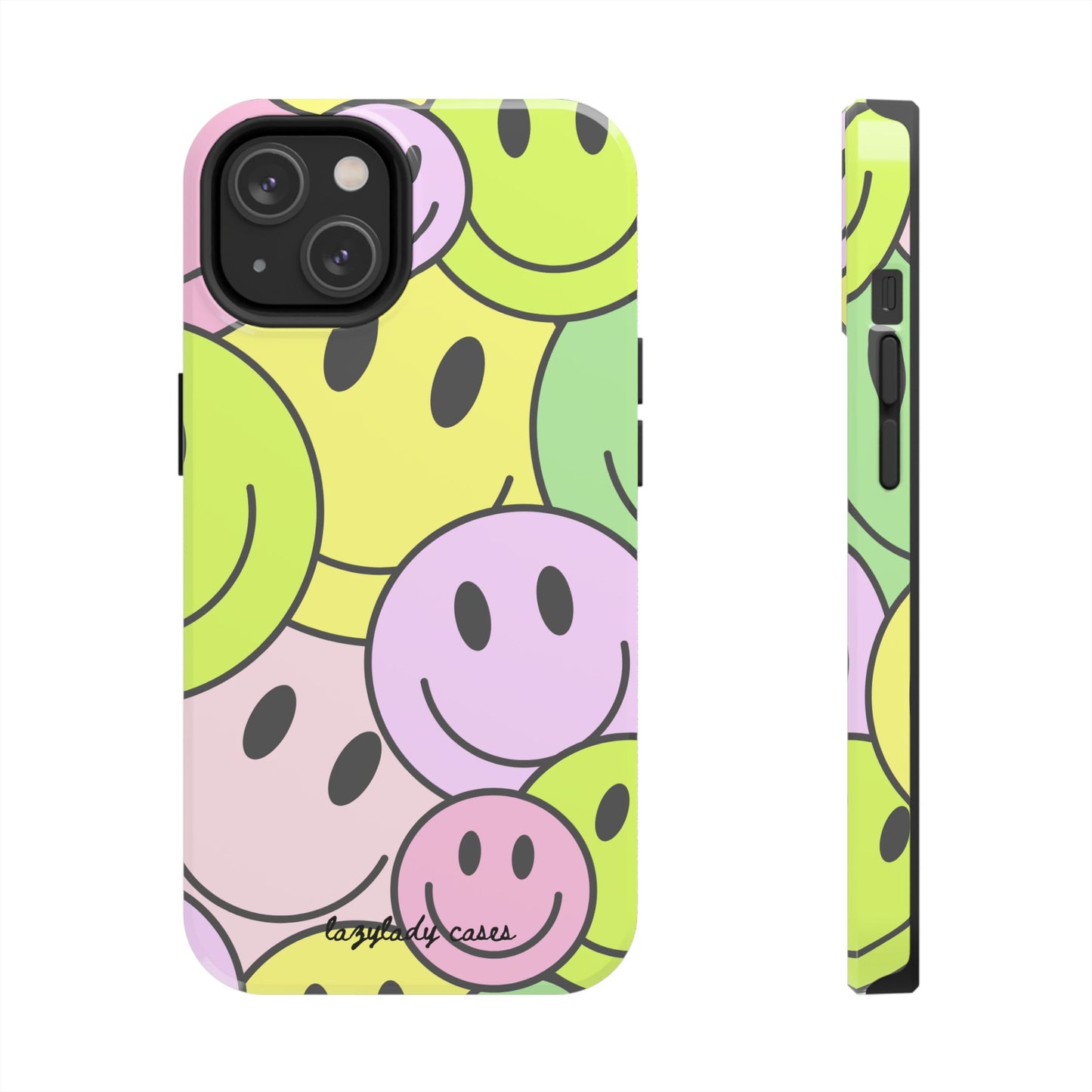 Colorful Smiley Face Tough Phone Case - Fun, Durable Protection for All Ages
