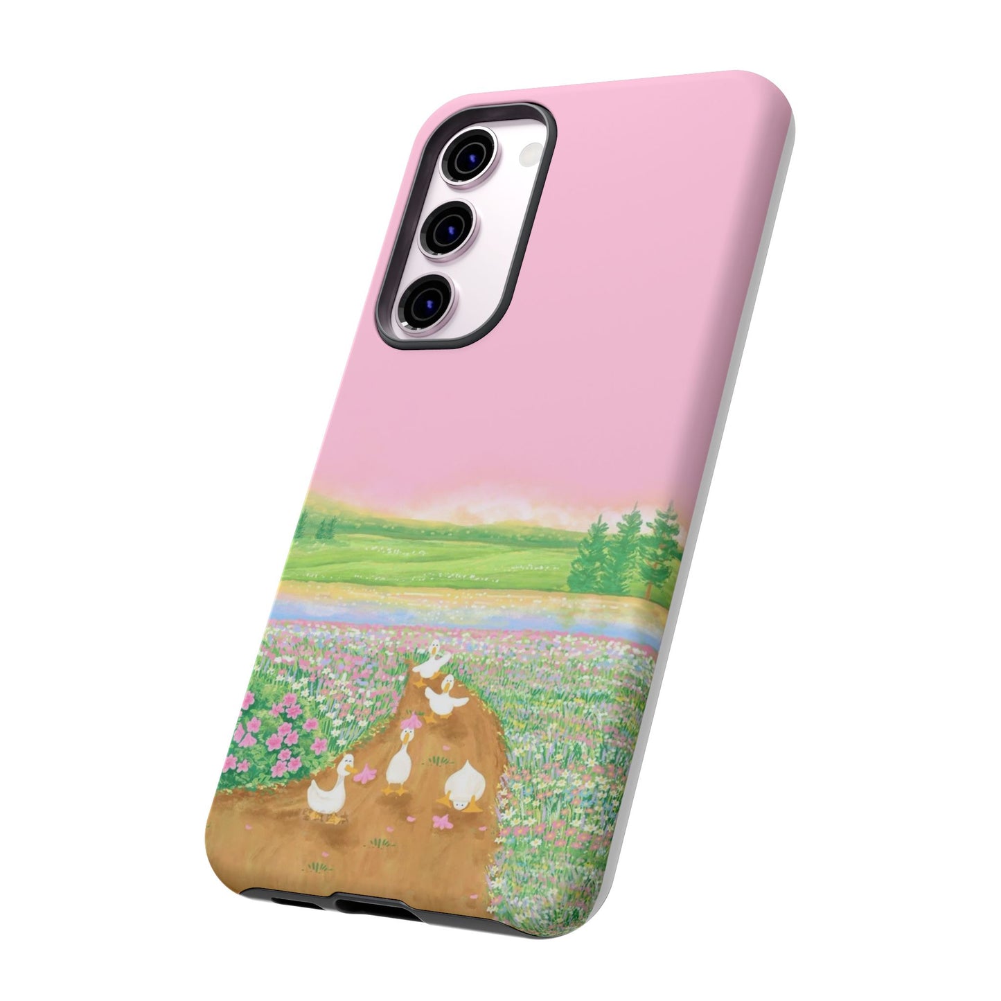 Pastel Floral Phone Case, Tough Cases for Nature Lovers, Cute Phone Accessories, Spring Gifts, Unique Mobile Covers