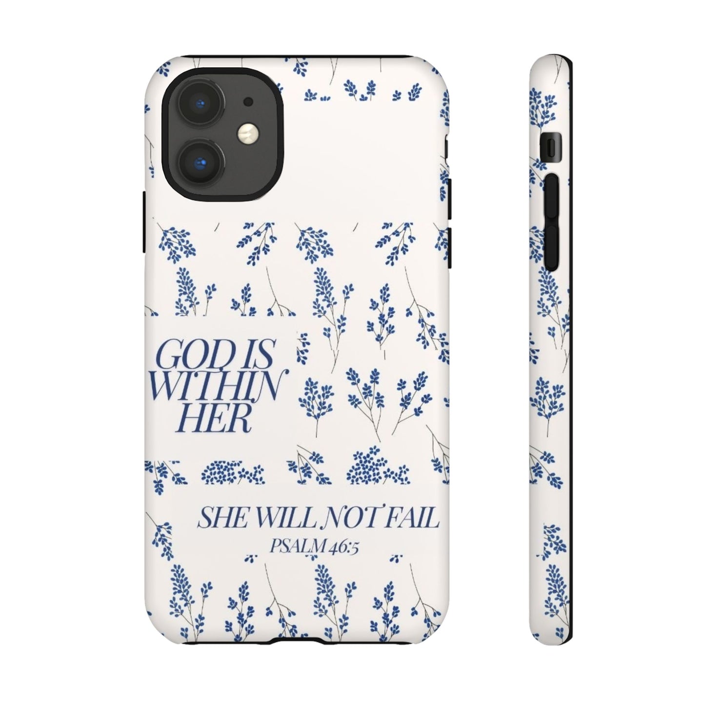 Within Her Cases - Floral Phone Case with Inspirational Quote, Motivational Gifts for Her, Bible Verse Design, Durable Case for iPhone, [...]