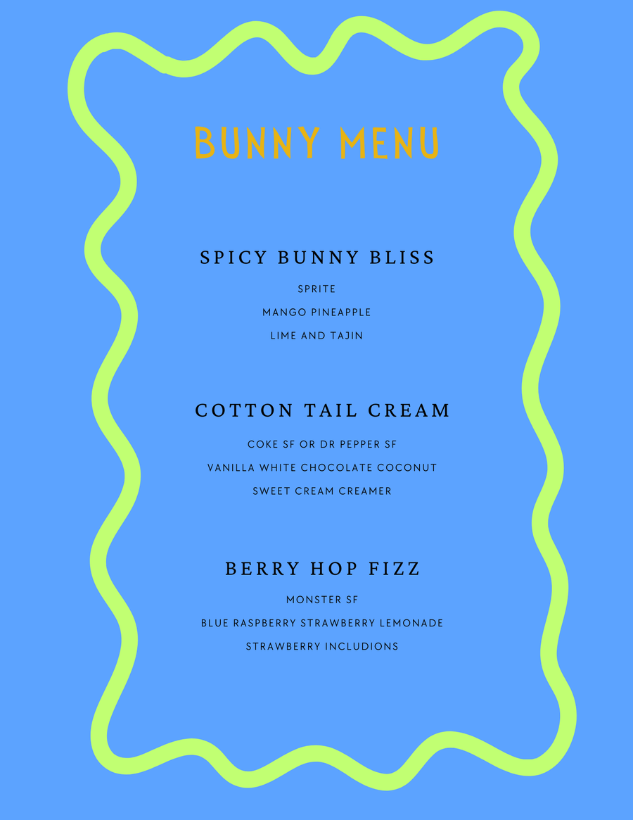 bunny menu
