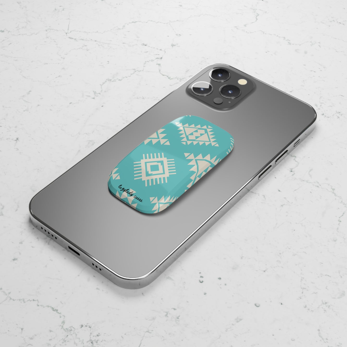 Trendy Phone Grip with Geometric Design - Perfect for Everyday Use