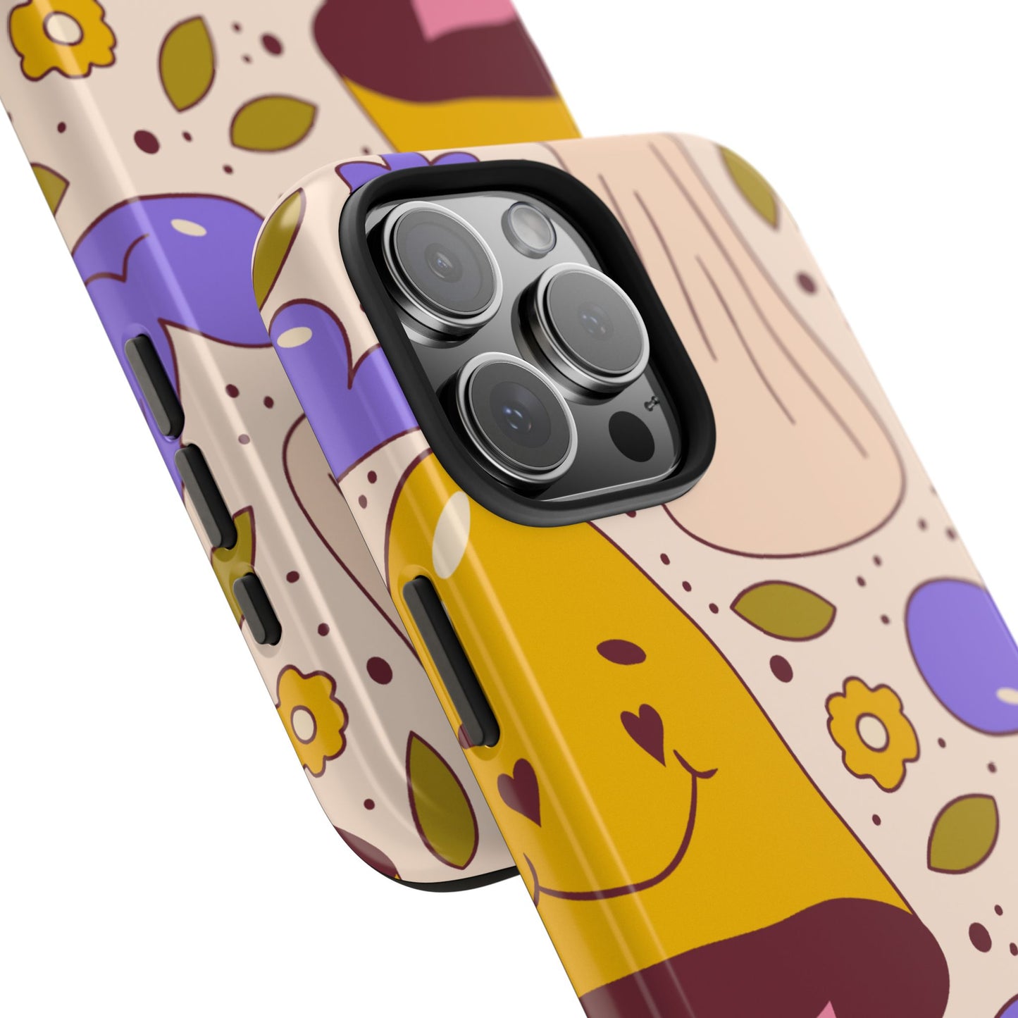 Whimsical Mushroom Phone Case - Tough & Fun Design for Nature Lovers