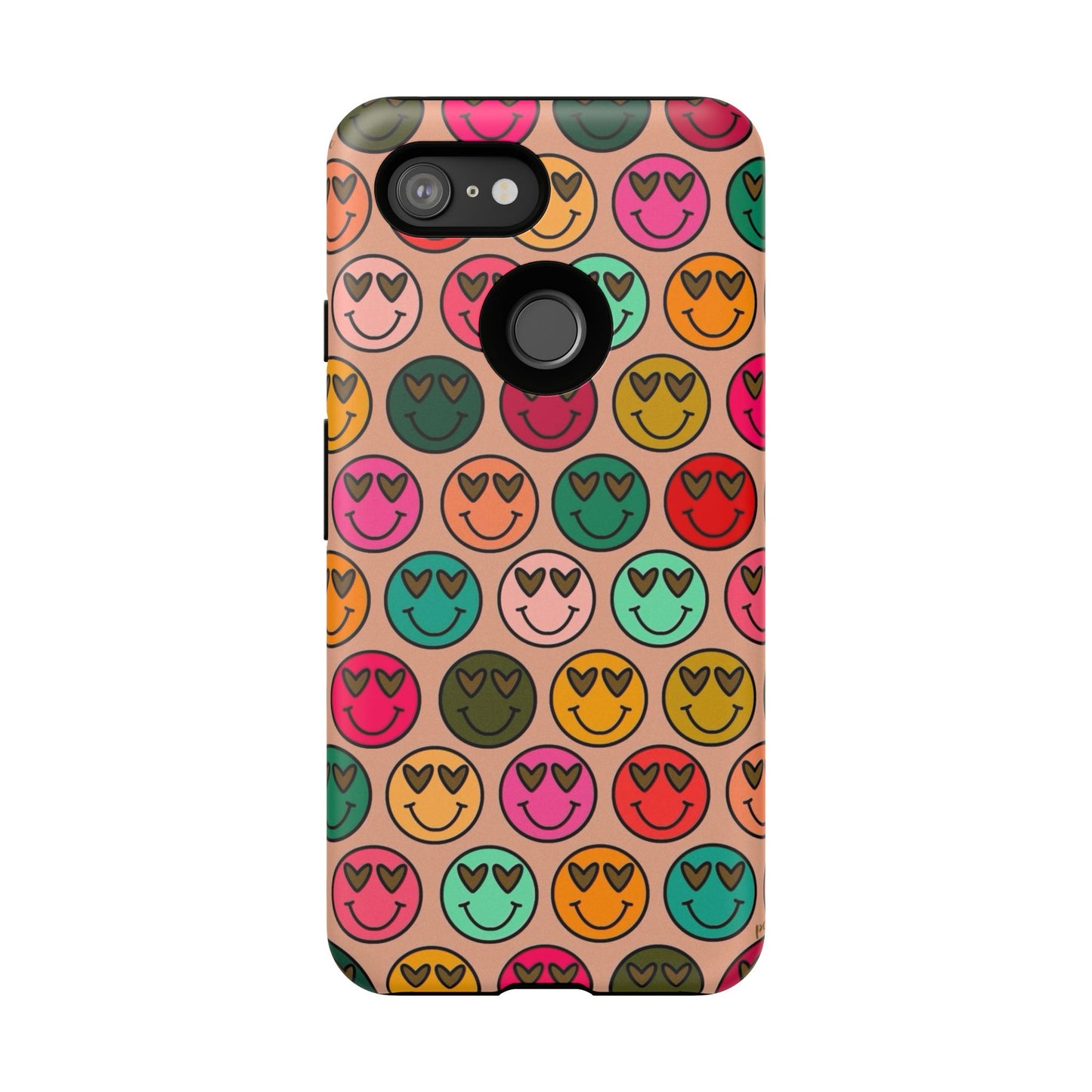 Colorful Smiley Phone Case | Tough Cases, Cute Phone Cover, Happy Vibes, Gift for Friends, Fun Phone Accessory