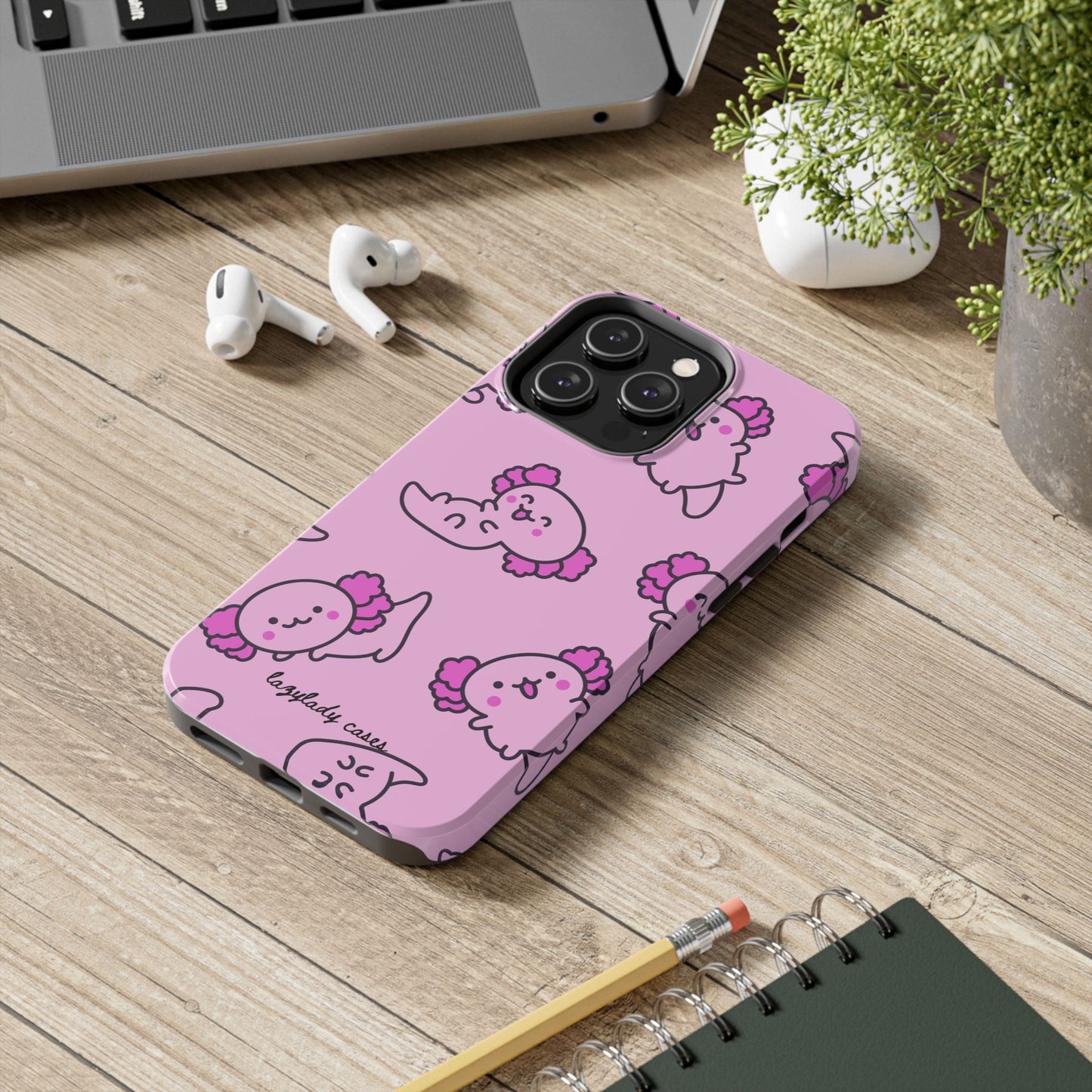 Cute Pink Sea Axo Phone Case - Tough & Stylish