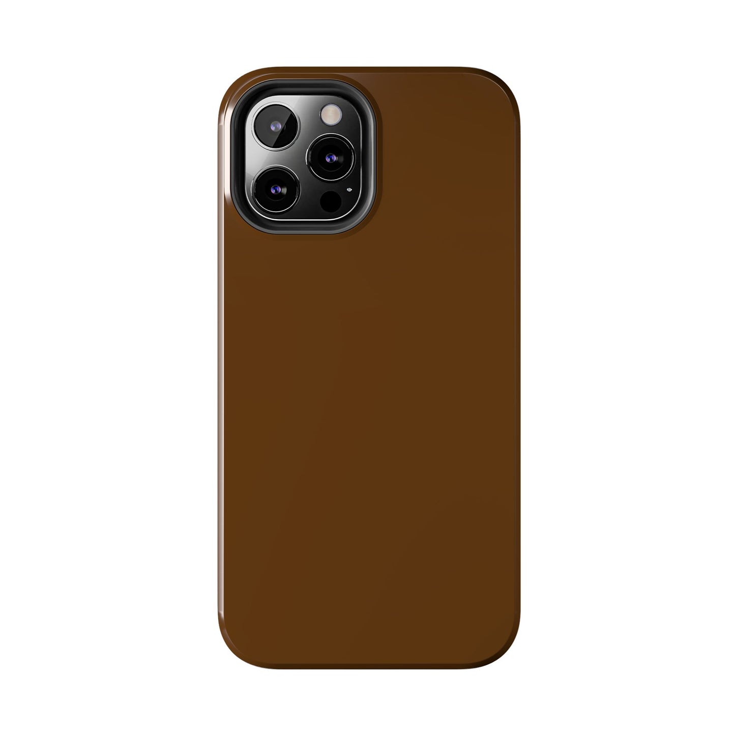 Brown Tough Phone Case — Rugged Shockproof iPhone Cover