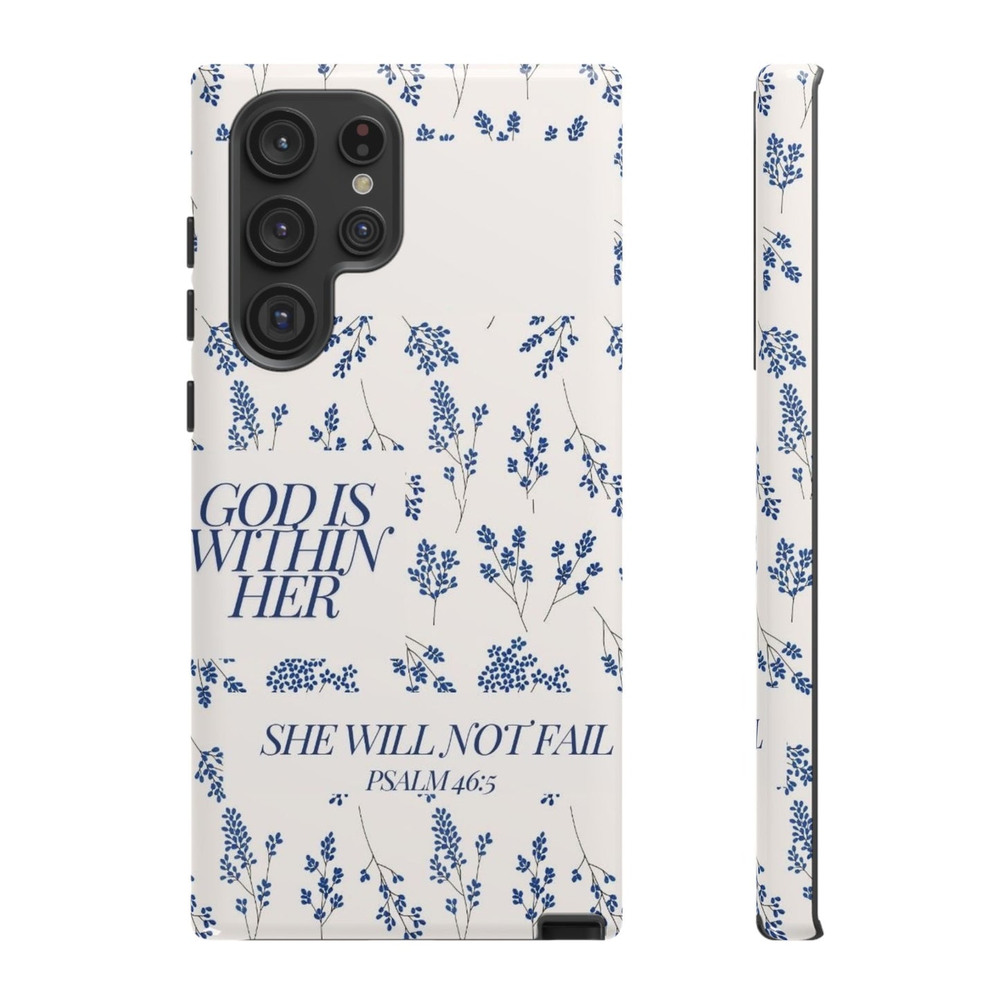 Within Her Cases - Floral Phone Case with Inspirational Quote, Motivational Gifts for Her, Bible Verse Design, Durable Case for iPhone, [...]