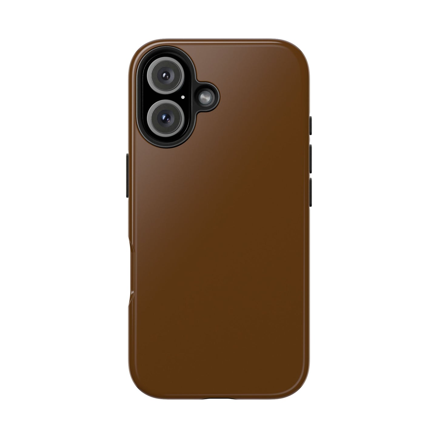 Brown Tough Phone Case — Rugged Shockproof iPhone Cover