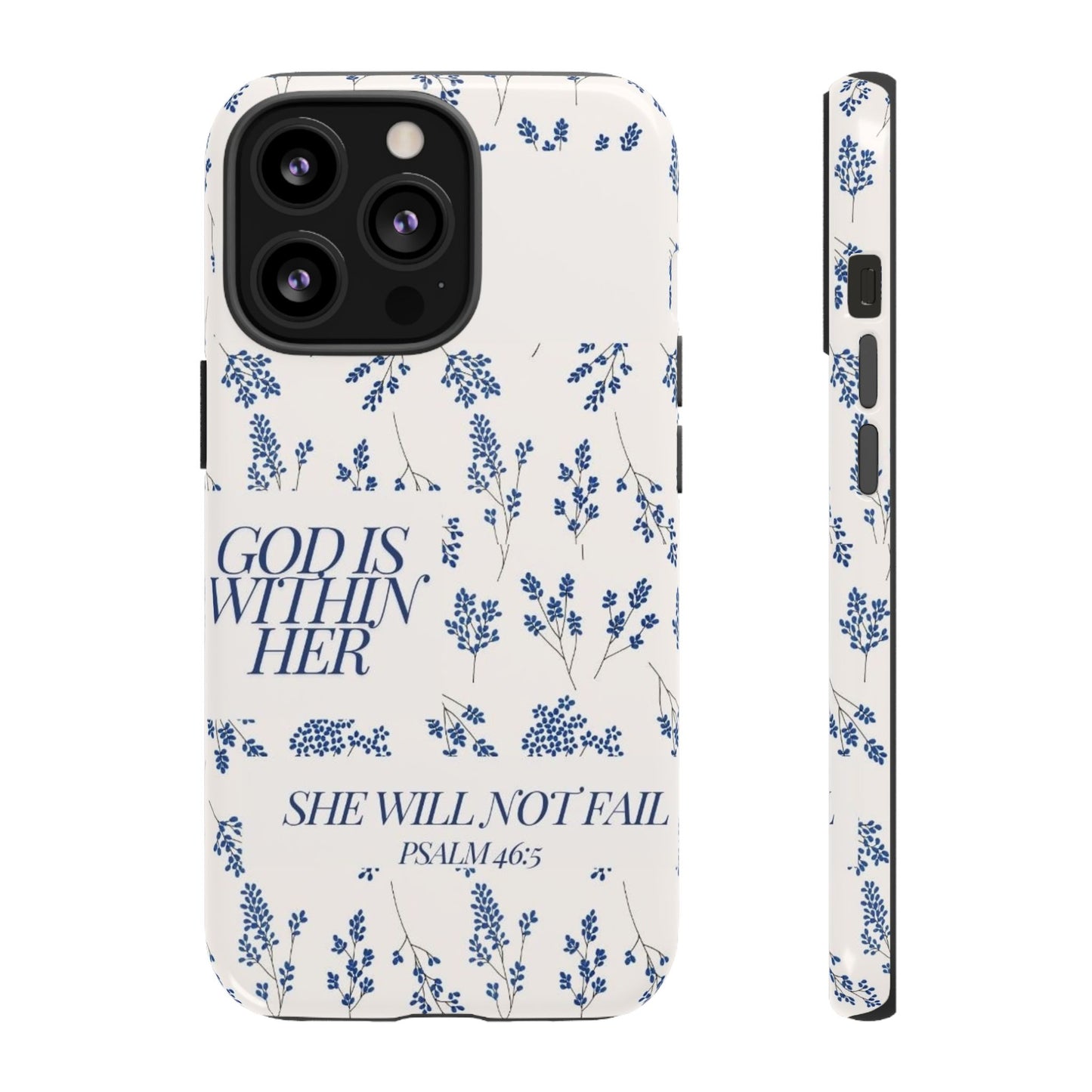 Within Her Cases - Floral Phone Case with Inspirational Quote, Motivational Gifts for Her, Bible Verse Design, Durable Case for iPhone, [...]