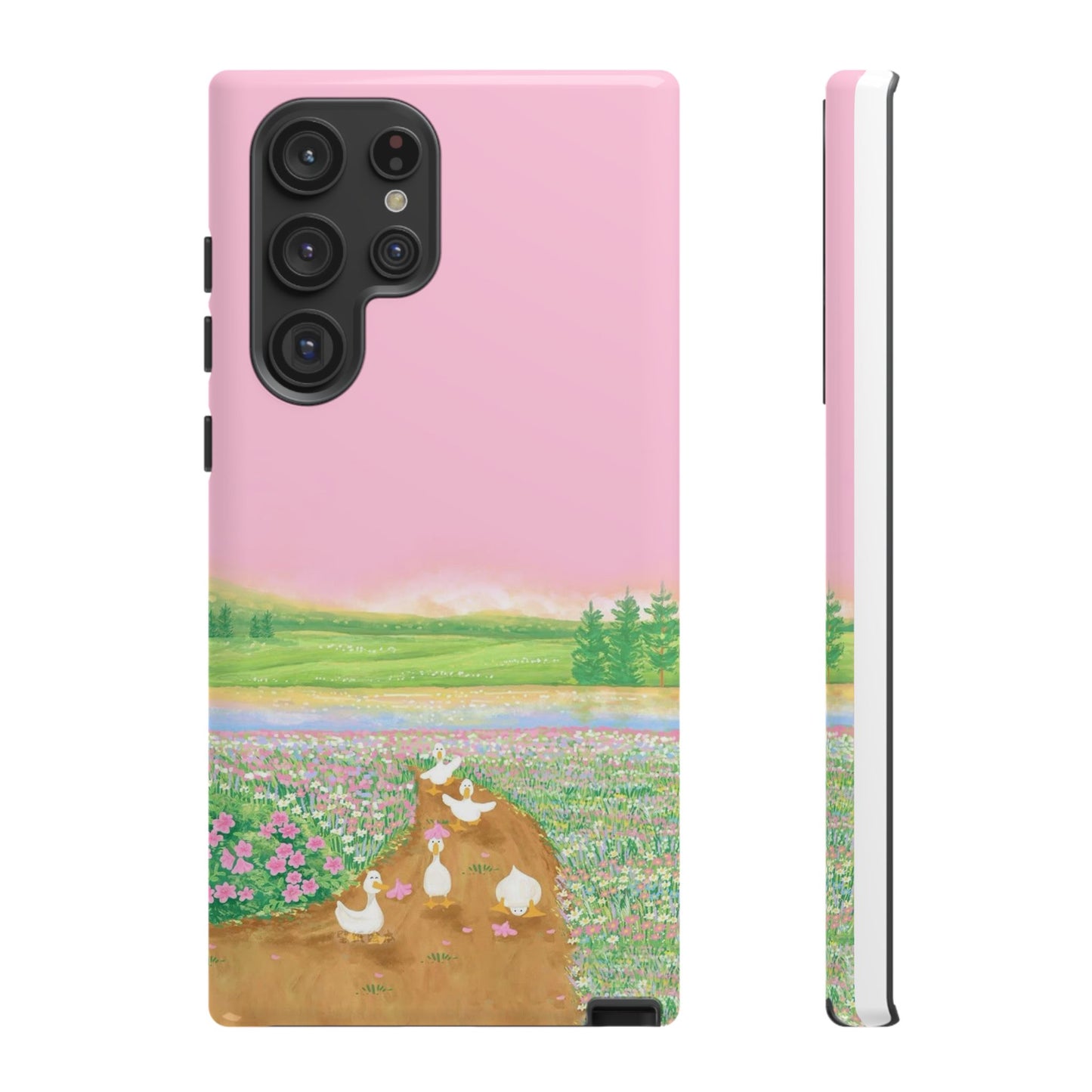 Pastel Floral Phone Case, Tough Cases for Nature Lovers, Cute Phone Accessories, Spring Gifts, Unique Mobile Covers
