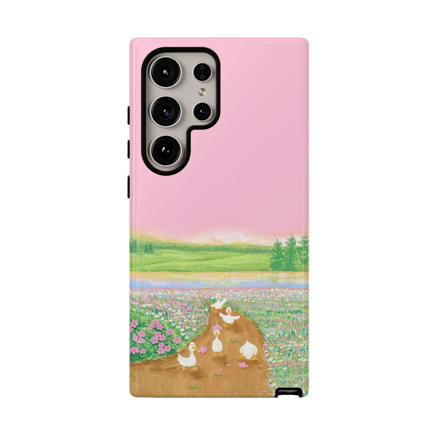 Pastel Floral Phone Case, Tough Cases for Nature Lovers, Cute Phone Accessories, Spring Gifts, Unique Mobile Covers