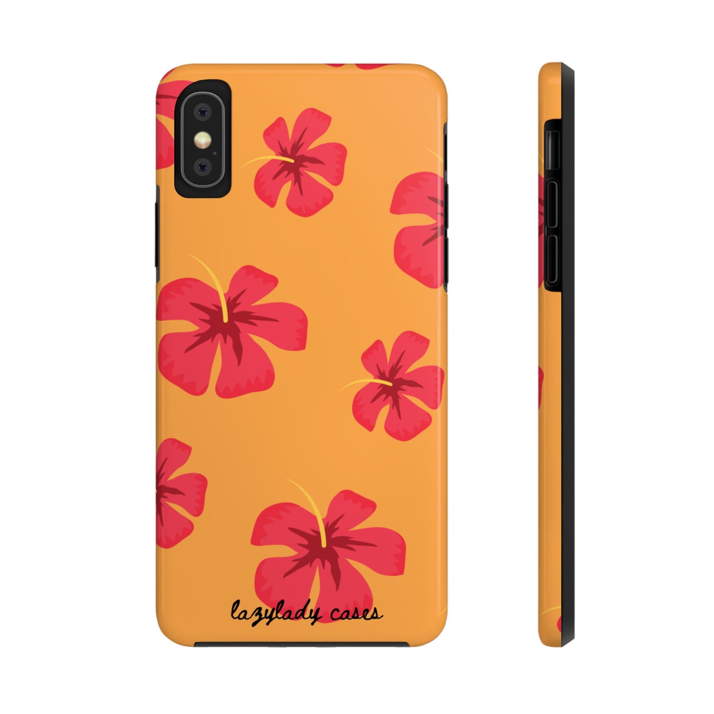 Tough Floral Phone Case - Vibrant Hibiscus Design for Summer Fun