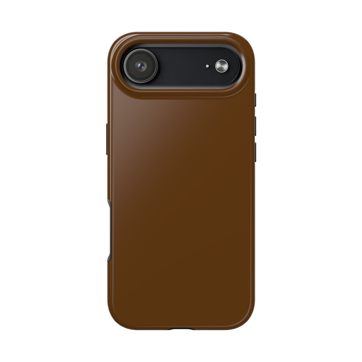 Brown Tough Phone Case — Rugged Shockproof iPhone Cover