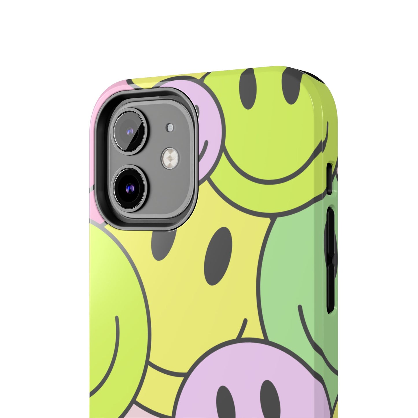 Colorful Smiley Face Tough Phone Case - Fun, Durable Protection for All Ages