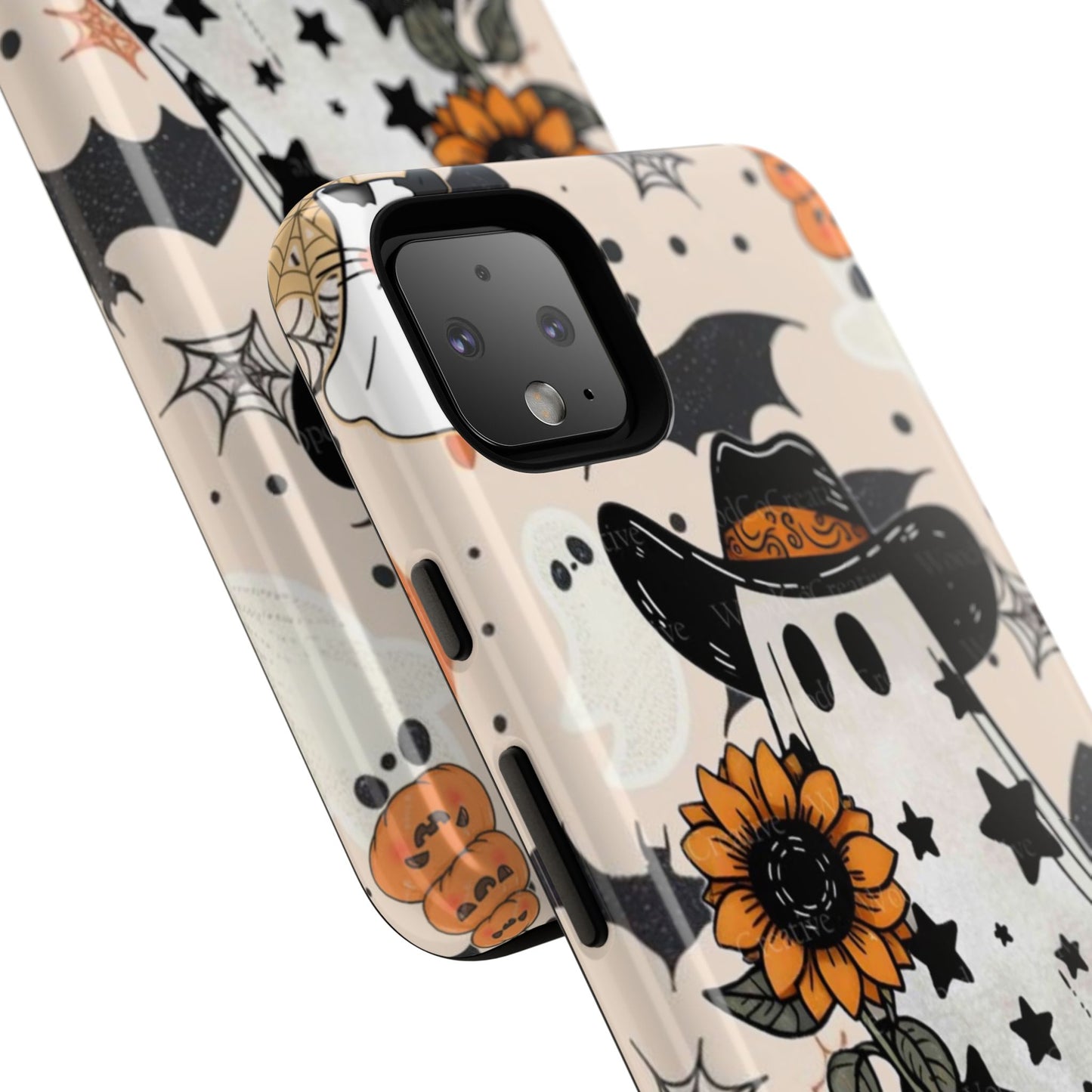 Cute Ghost Phone Case, Halloween Decor, Spooky Gift, Fall Accessories, Pumpkin Lover's Gift, Autumn Vibes, Trick or Treat
