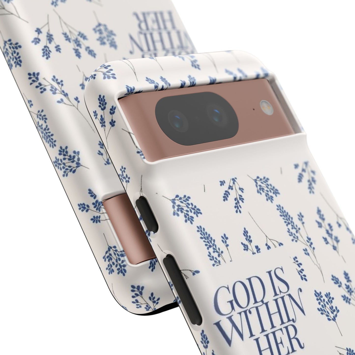 Within Her Cases - Floral Phone Case with Inspirational Quote, Motivational Gifts for Her, Bible Verse Design, Durable Case for iPhone, [...]