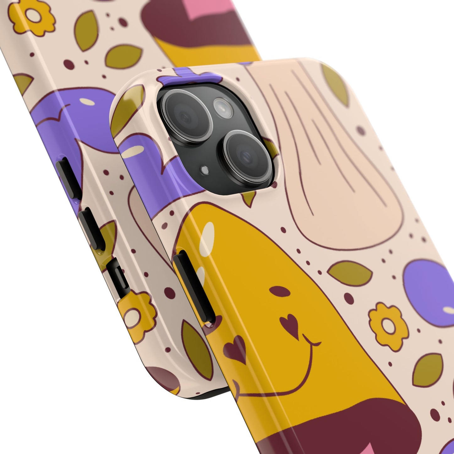 Whimsical Mushroom Phone Case - Tough & Fun Design for Nature Lovers