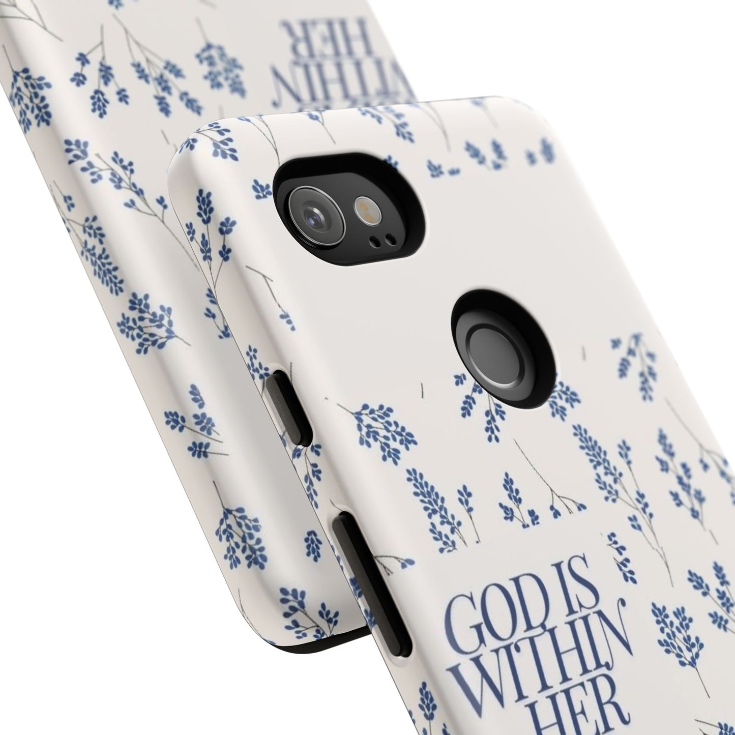 Within Her Cases - Floral Phone Case with Inspirational Quote, Motivational Gifts for Her, Bible Verse Design, Durable Case for iPhone, [...]