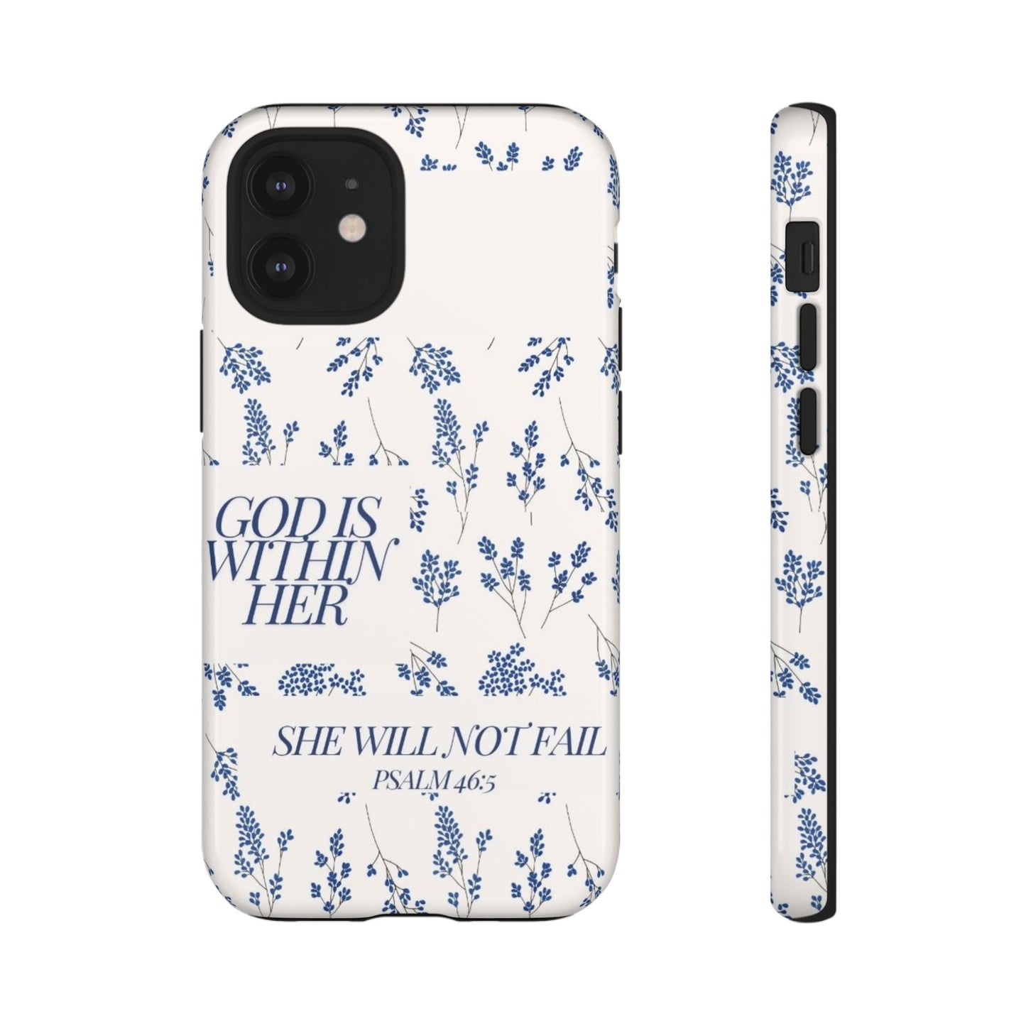 Within Her Cases - Floral Phone Case with Inspirational Quote, Motivational Gifts for Her, Bible Verse Design, Durable Case for iPhone, [...]