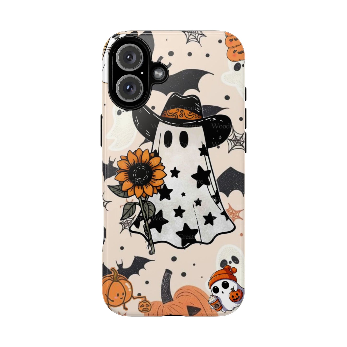 Cute Ghost Phone Case, Halloween Decor, Spooky Gift, Fall Accessories, Pumpkin Lover's Gift, Autumn Vibes, Trick or Treat