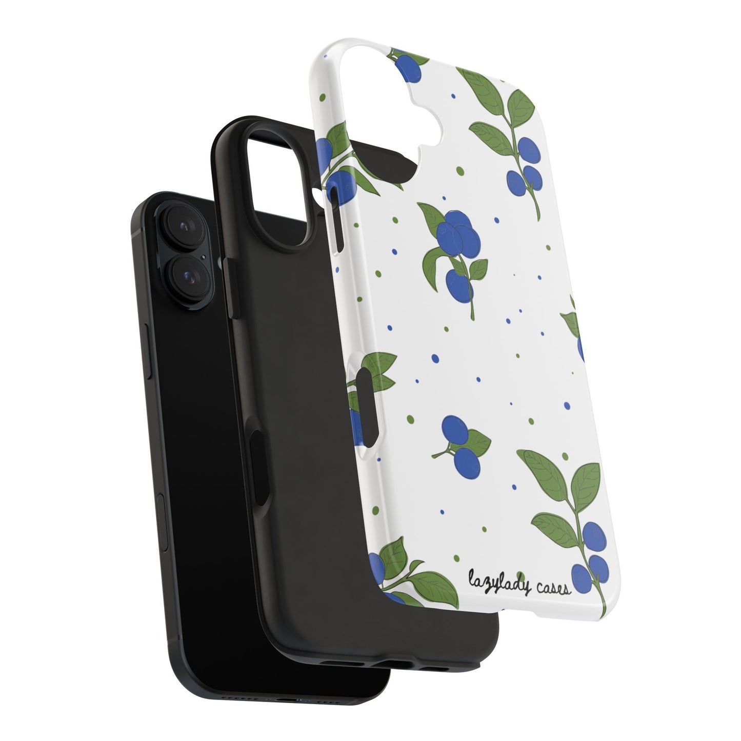 Blueberry Tough Phone Case - Durable Berry Design for Everyday Protection