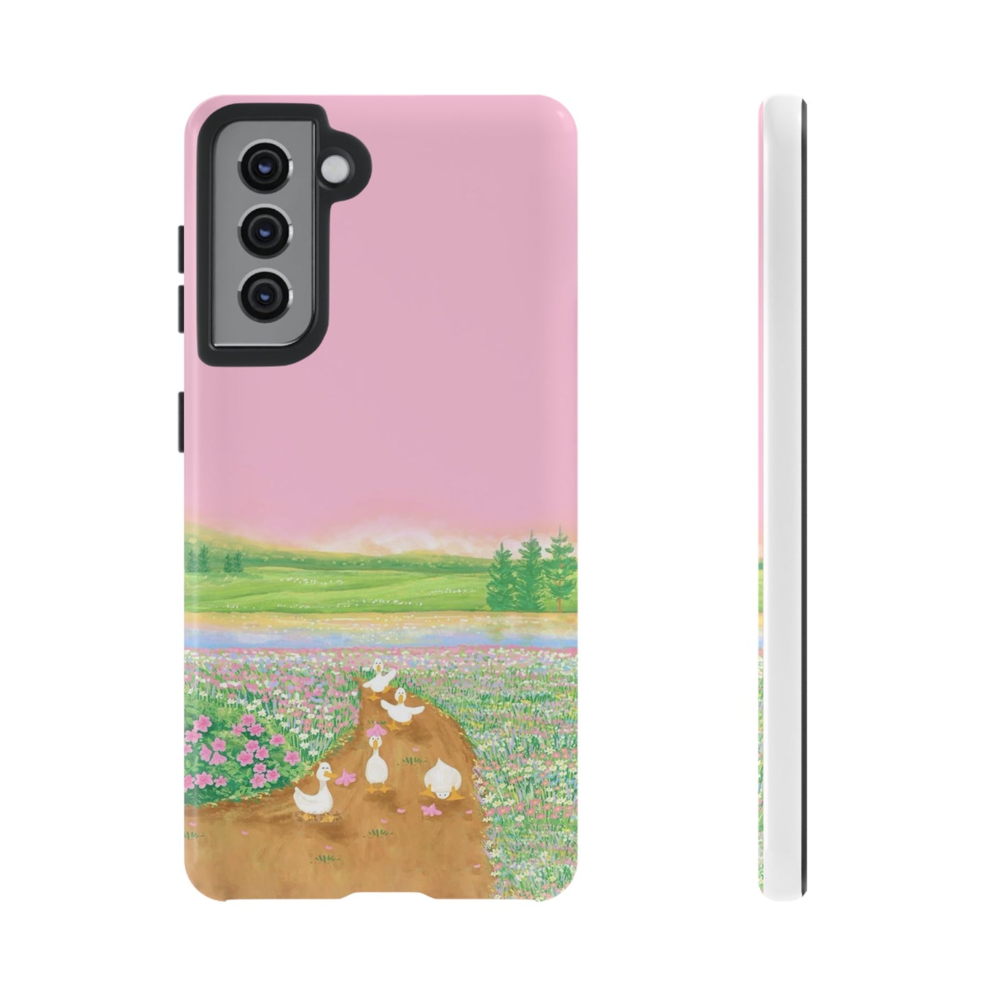 Pastel Floral Phone Case, Tough Cases for Nature Lovers, Cute Phone Accessories, Spring Gifts, Unique Mobile Covers