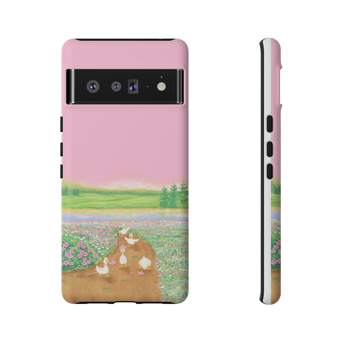 Pastel Floral Phone Case, Tough Cases for Nature Lovers, Cute Phone Accessories, Spring Gifts, Unique Mobile Covers