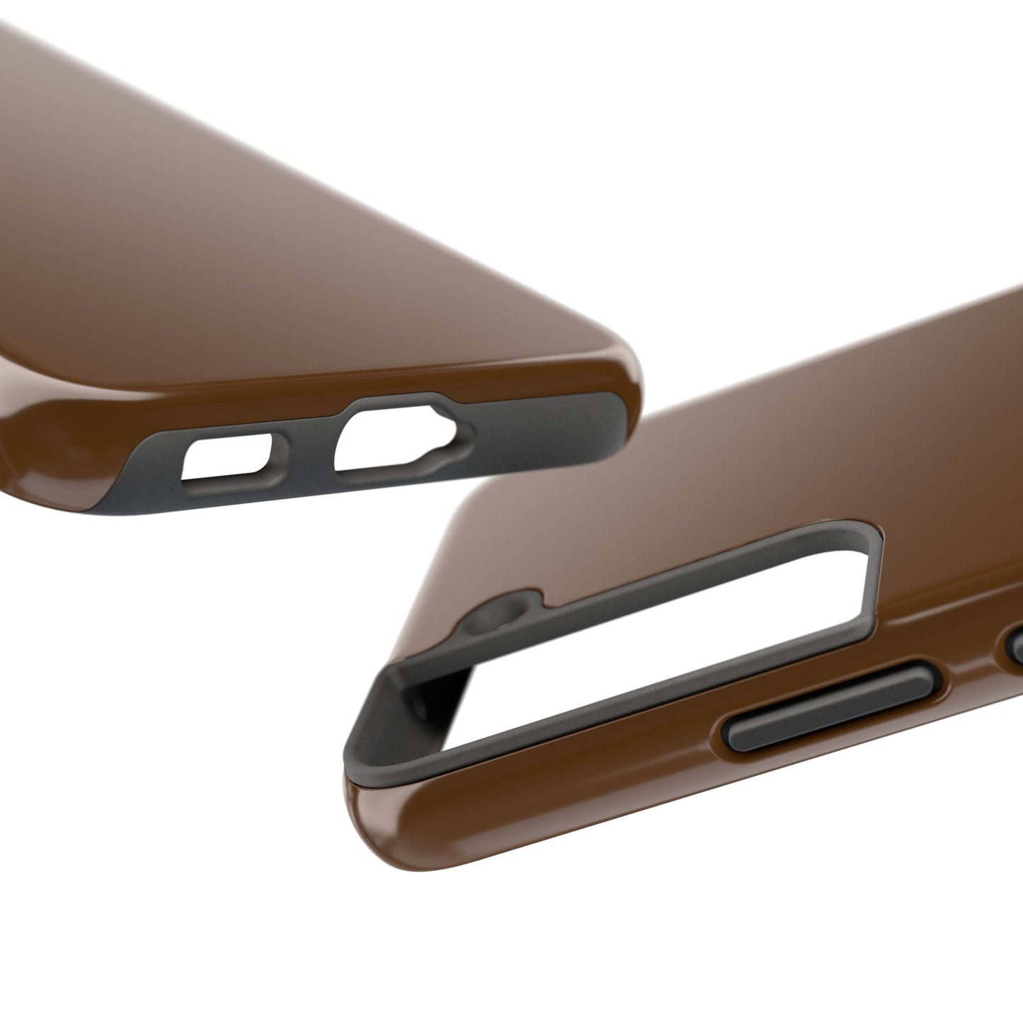 Brown Tough Phone Case — Rugged Shockproof iPhone Cover