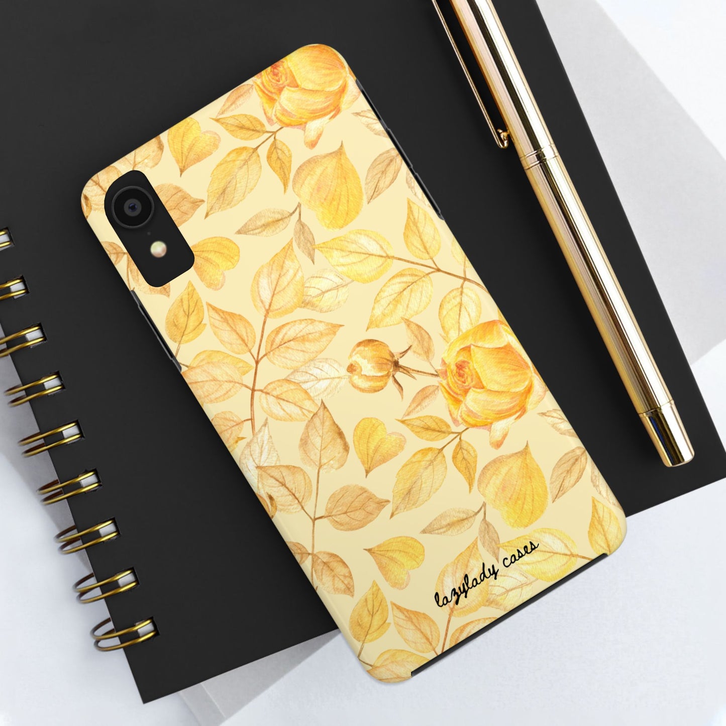Yellow Dusk Tough Phone Case – Durable Protection with Yellow Roses Design