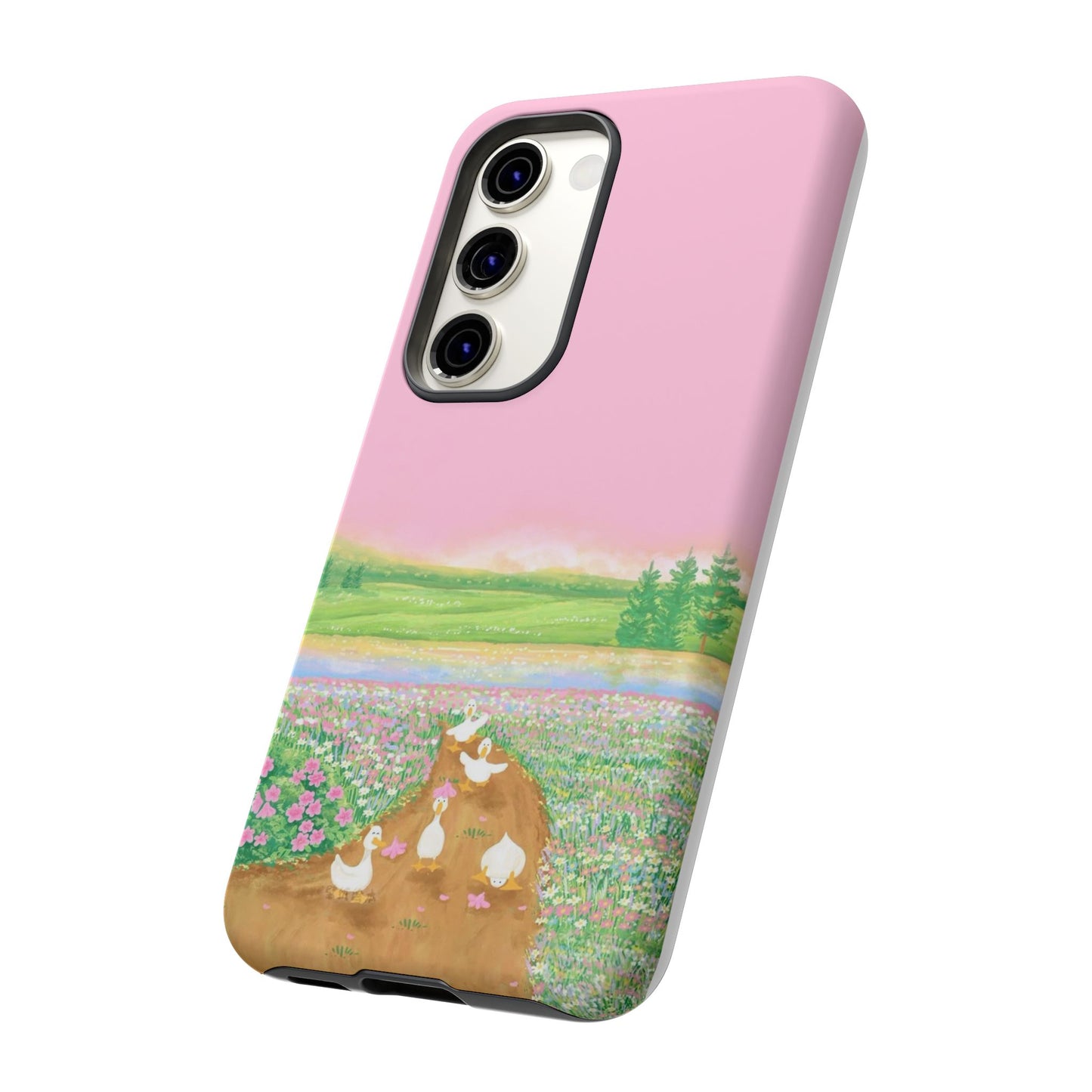 Pastel Floral Phone Case, Tough Cases for Nature Lovers, Cute Phone Accessories, Spring Gifts, Unique Mobile Covers