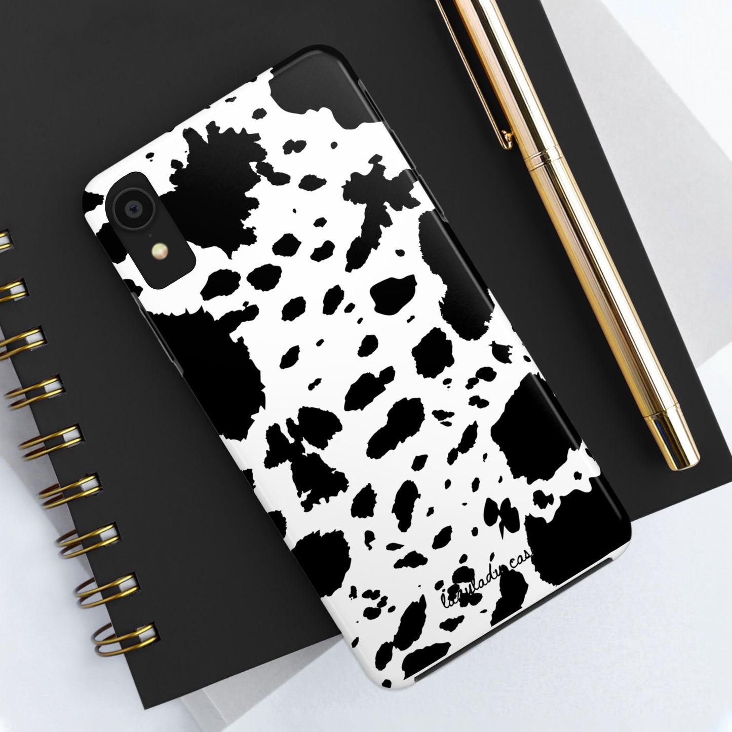 Stylish Cow Print Tough Phone Case | Durable & Trendy Accessory