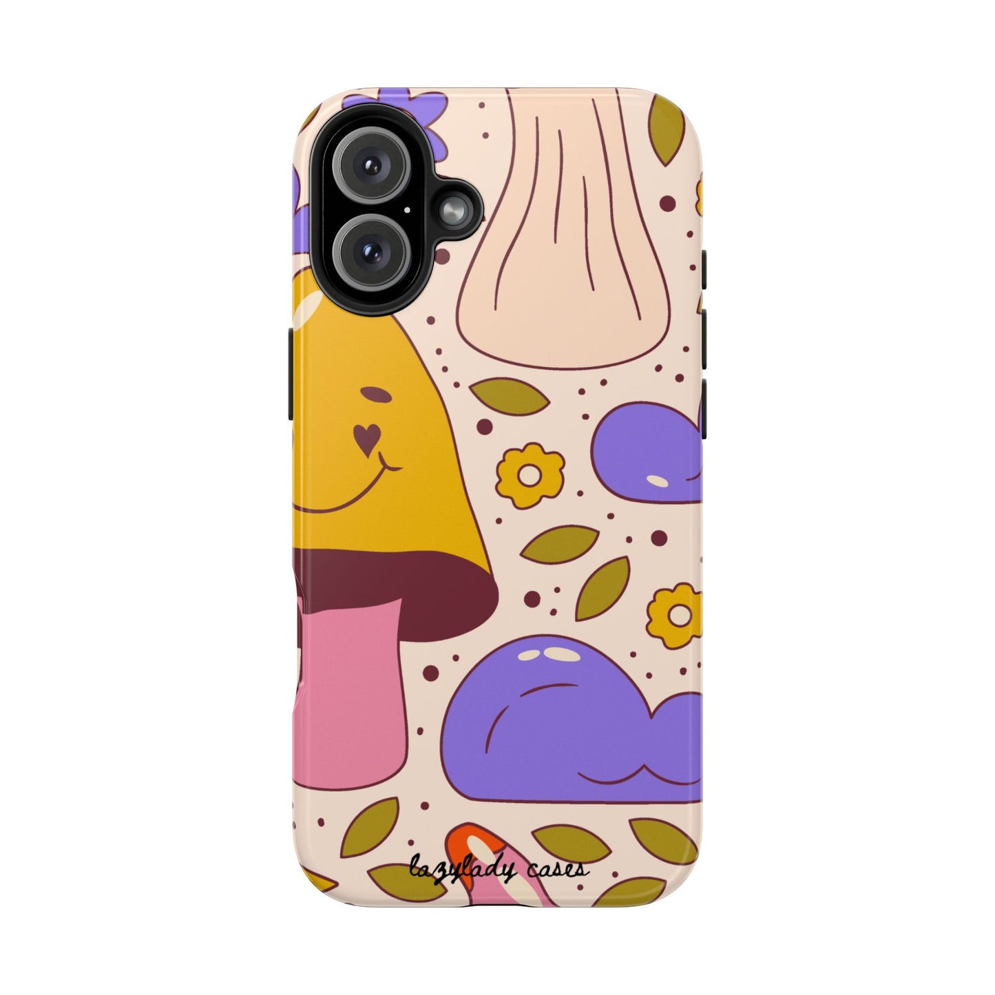 Whimsical Mushroom Phone Case - Tough & Fun Design for Nature Lovers