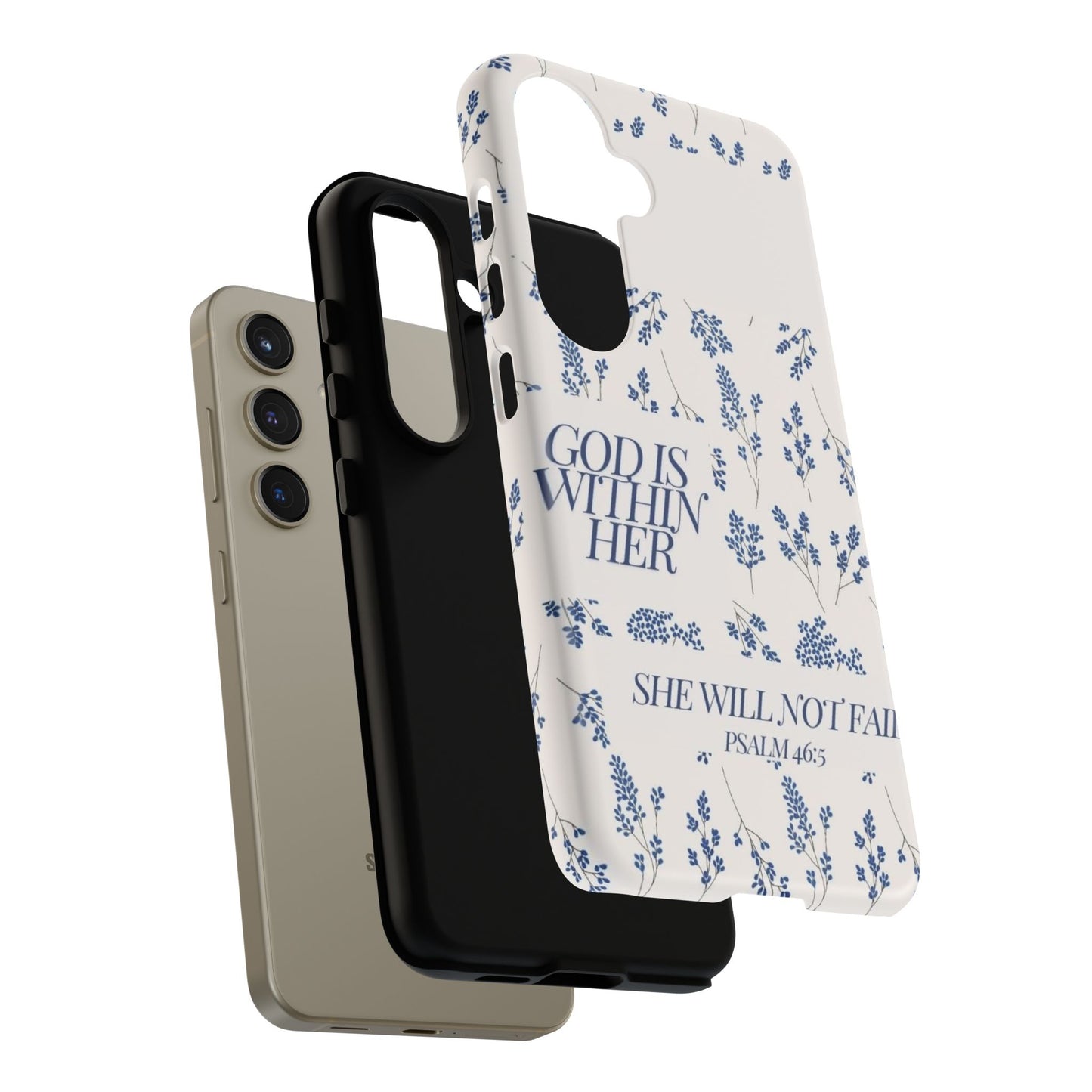 Within Her Cases - Floral Phone Case with Inspirational Quote, Motivational Gifts for Her, Bible Verse Design, Durable Case for iPhone, [...]