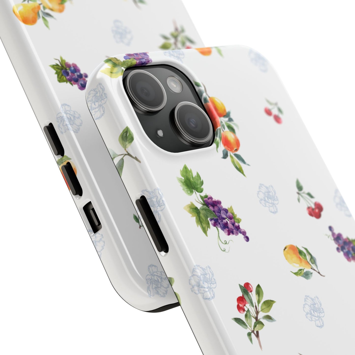Fruit Floral Tough Phone Case, Durable Mobile Cover, Nature-Inspired Gift, Stylish Protection, Unique Smartphone Accessory