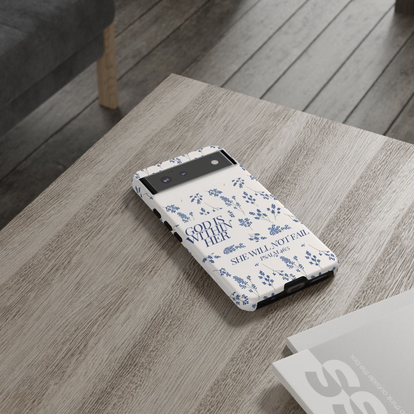 Within Her Cases - Floral Phone Case with Inspirational Quote, Motivational Gifts for Her, Bible Verse Design, Durable Case for iPhone, [...]