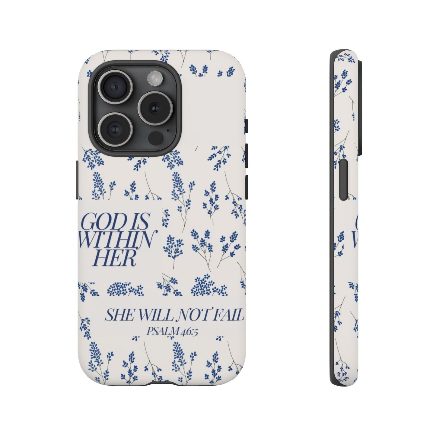 Within Her Cases - Floral Phone Case with Inspirational Quote, Motivational Gifts for Her, Bible Verse Design, Durable Case for iPhone, [...]