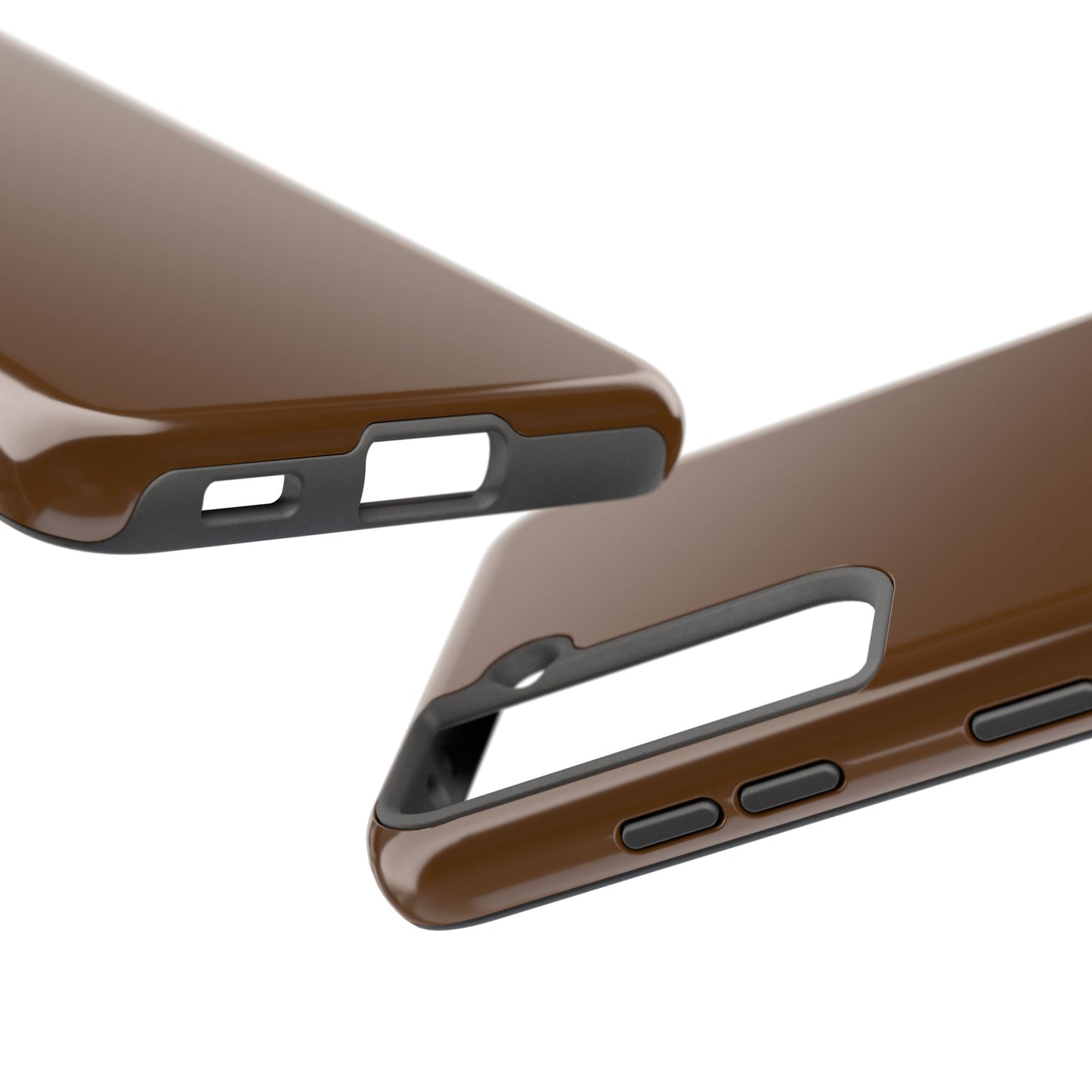 Brown Tough Phone Case — Rugged Shockproof iPhone Cover