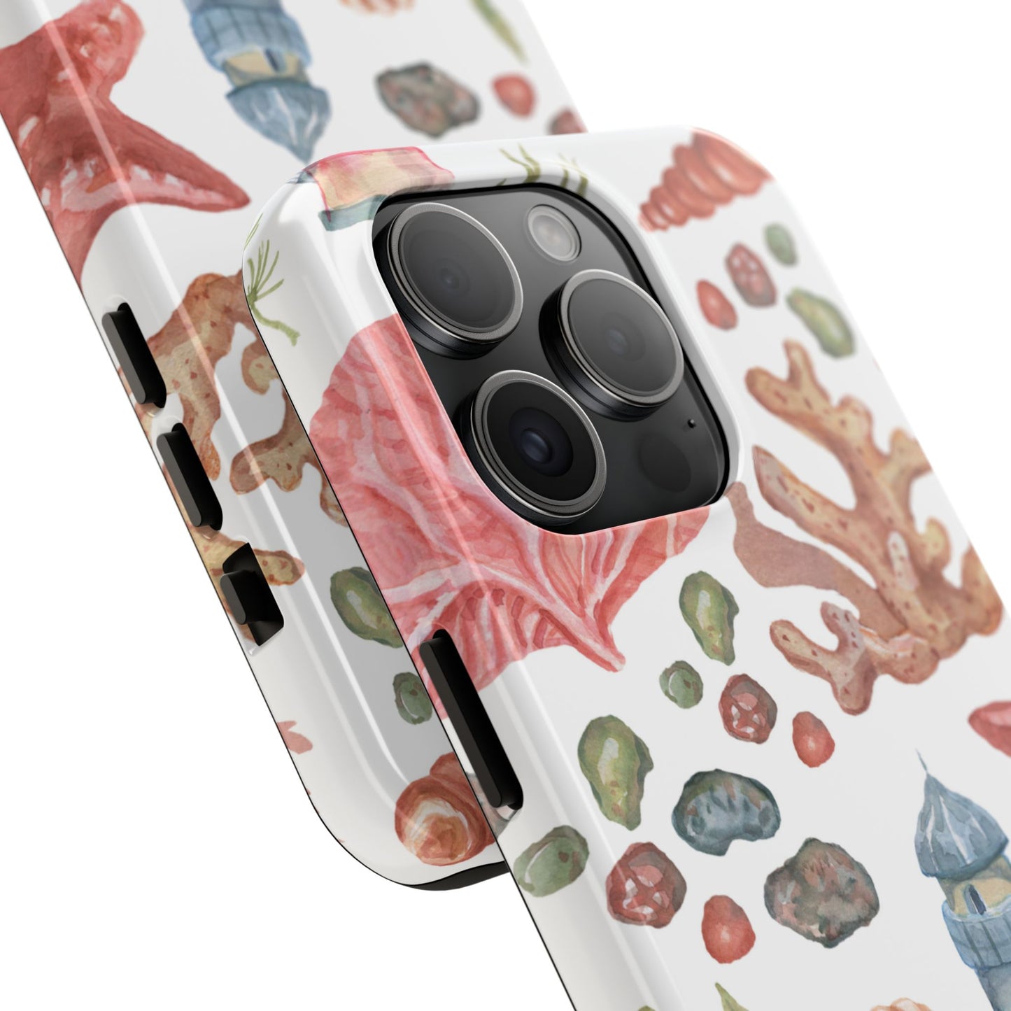 Coastal Art Tough Phone Cases - Stylish Beach Vibes with Lighthouse Design