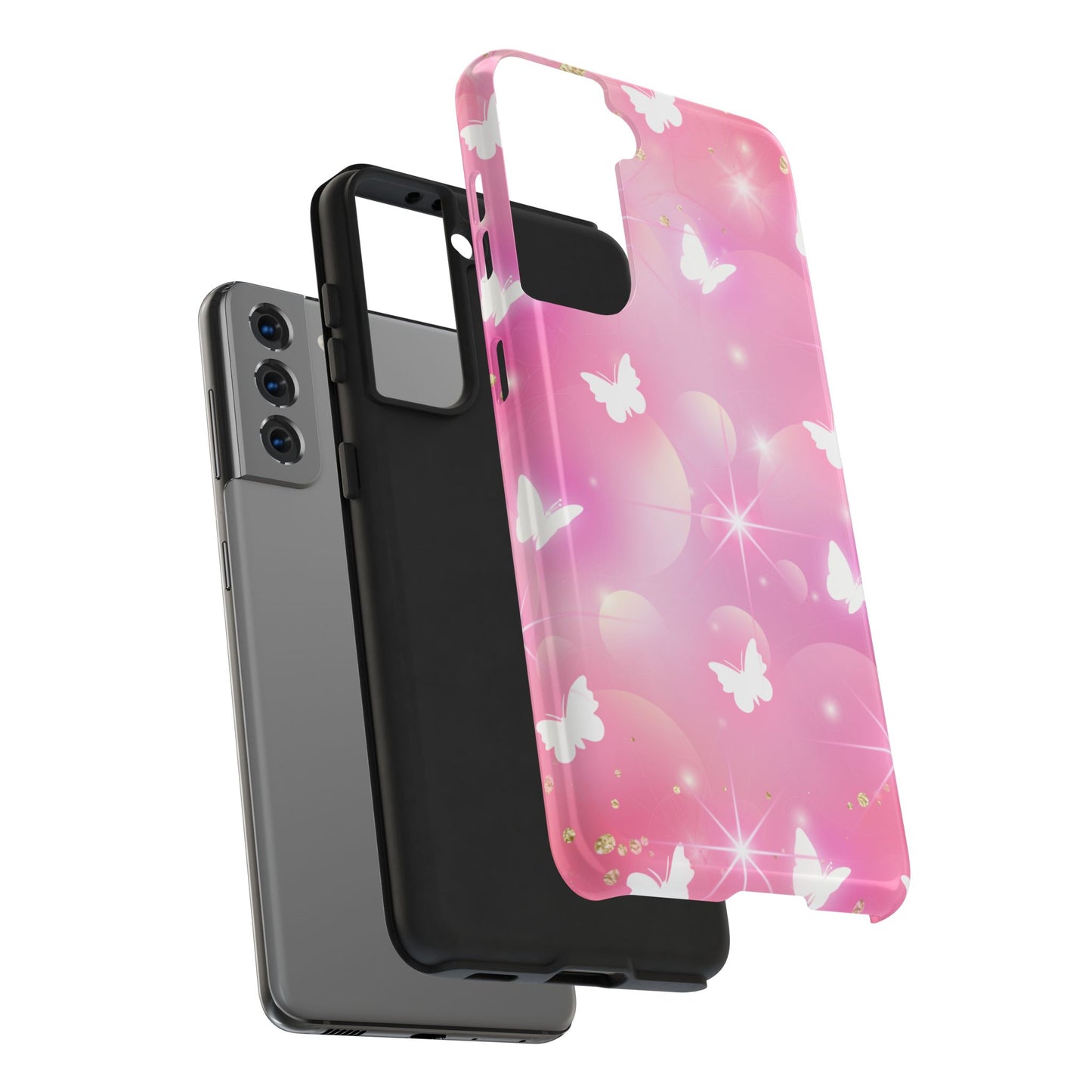 Butterfly Bloom Tough Phone Cases, Stylish Protection, Gifts for Her, Trendy Accessories, Spring Vibe, Phone Cover