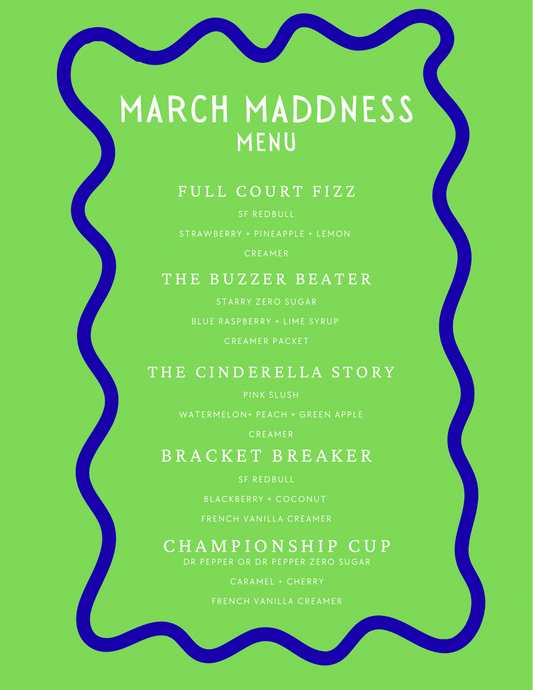 March Madness Menu
