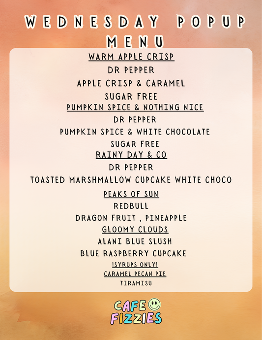 Wednesday Pop-Up