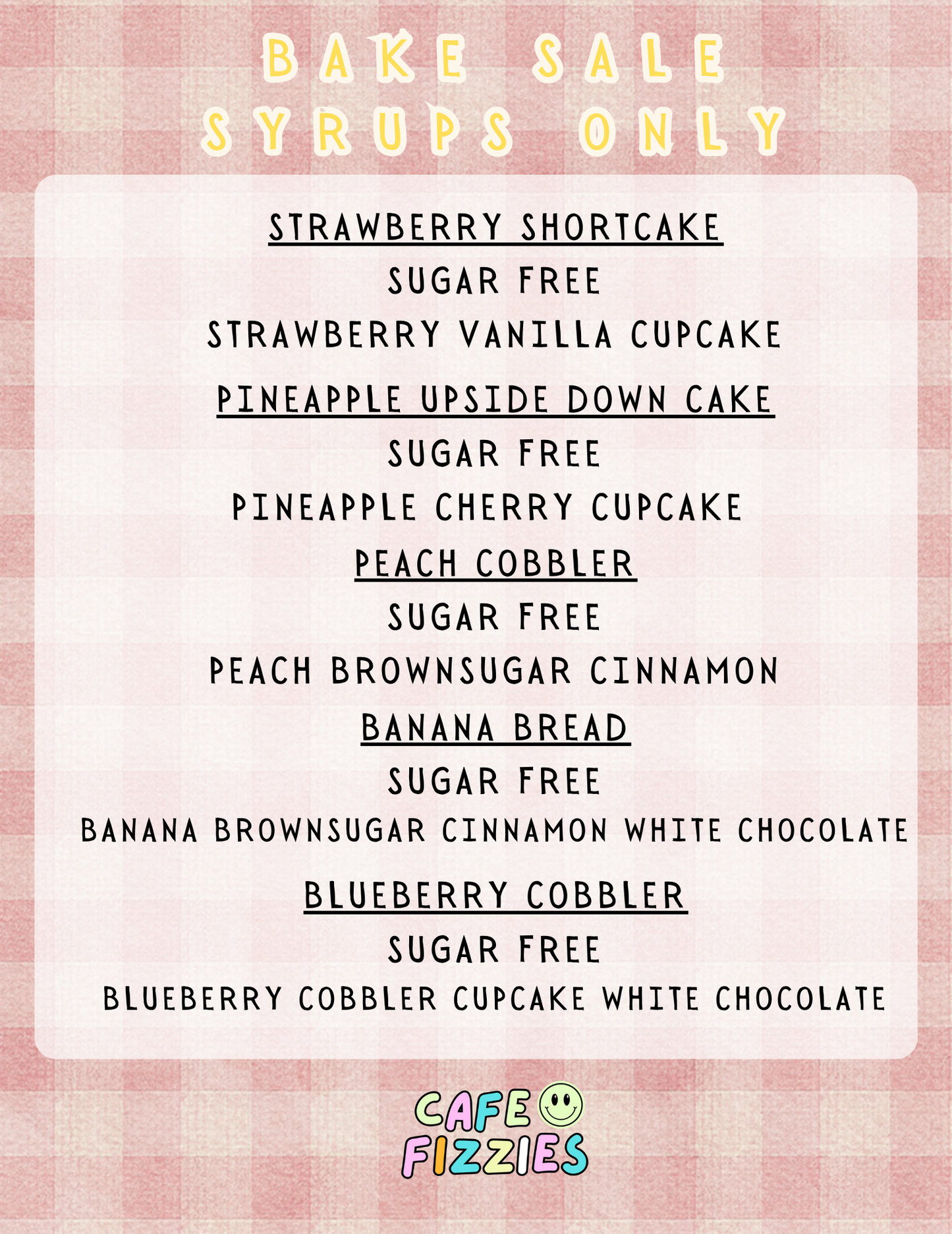 Bake Sale Syrups